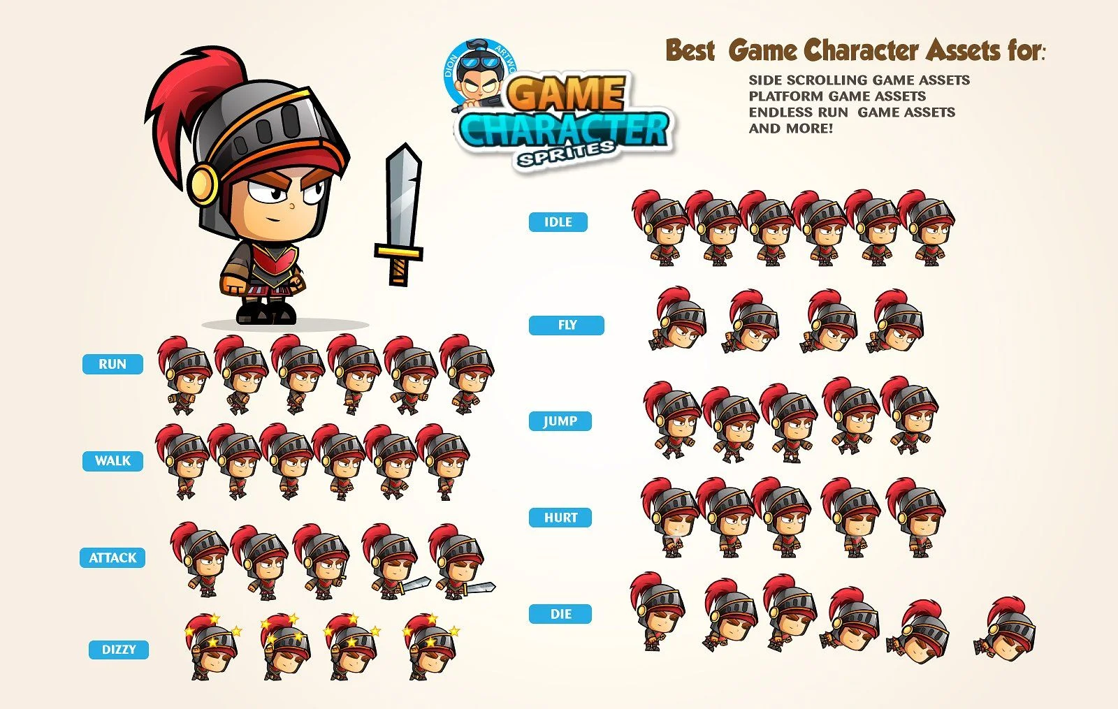 A game assets spritesheet by Rayman legends online